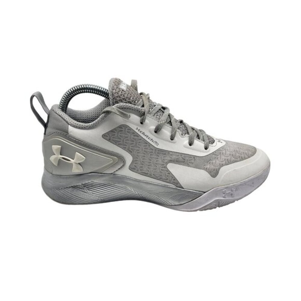 Under Armour ClutchFit Drive 2 Low‎ Men's 7.5 Gray White Basketball Shoes